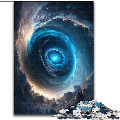 1000-teiliges Puzzle,farbenfrohes Fantasy-Puzzle Kosmisches Schwarzes Loch,aus Pappe,anspruchsvolles Denkspiel für Teenager,Spaß für die ganze Familie,DIY-Geschenk zur Heimdekoration,1000 Teile von XHAXING