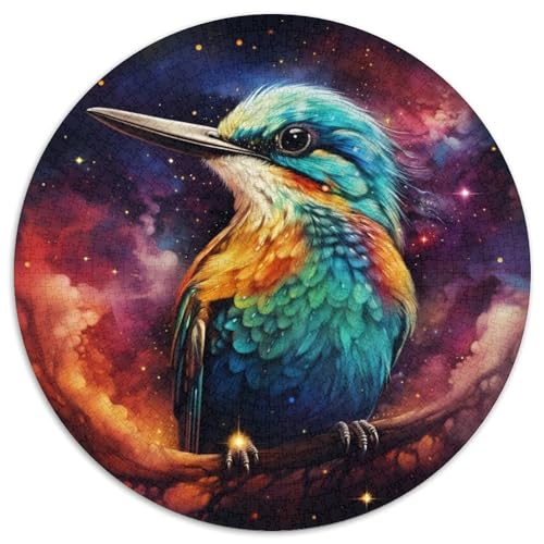 1000-teiliges Puzzle „Fantasy Sparrow“, rund, aus Pappe, Geschenkidee zum Geburtstag, anspruchsvolles Denkspiel (67,5 x 67,5 cm) von XHAXING