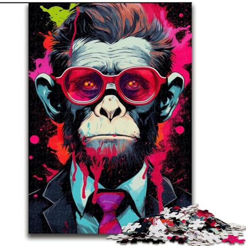 1000-teiliges Puzzle AFFE-Doktor aus Pappe, Spielzeug, Geschenk, pädagogisches, intellektuelles, entspannendes Familienspiel, 1000 Teile(26x38cm) von XHAXING