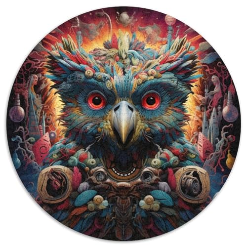 1000-teiliges Puzzle Art Koalas, runde Kartonpuzzles, Denkspiel, interaktives Familienspiel, geeignet für Kinder ab 14 Jahren (67,5 x 67,5 cm) von XHAXING
