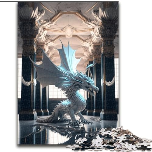 1000-teiliges Puzzle Brave Dragon, aus Pappe, mit interaktivem Familienspiel, Kinder ab 14 Jahren, 1000 Teile(26x38cm) von XHAXING