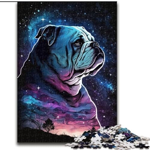 1000-teiliges Puzzle Bulldoggen-Puzzle aus Pappe, Geburtstage, Weihnachten, Halloween, Thanksgiving, Ostern, 1000 Teile(26x38cm) von XHAXING