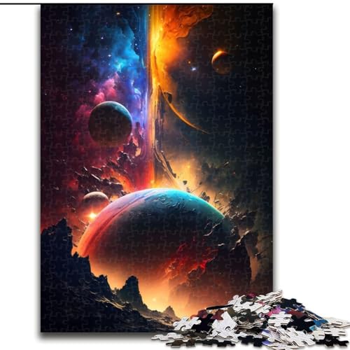 1000-teiliges Puzzle Farben des Universums. Aus Pappe, Geburtstage, Weihnachten, Halloween, Thanksgiving, Ostern. 1000 Teile(26x38cm) von XHAXING