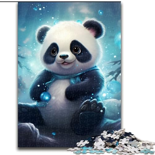 1000-teiliges Puzzle Galaxie-Panda aus Holz, Geburtstage, Weihnachten, Halloween, Erntedankfest, Ostern, 1000 Stück(50x75cm) von XHAXING