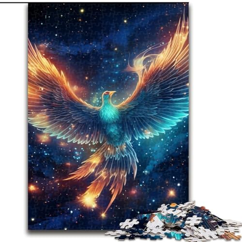 1000-teiliges Puzzle Galaxievogel des Phönix, aus Pappe, Geburtstage, Weihnachten, Halloween, Erntedankfest, Ostern, 1000 Teile(26x38cm) von XHAXING