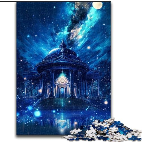 1000-teiliges Puzzle Geheimnisvoller Tempel aus Pappe, Geburtstage, Weihnachten, Halloween, Thanksgiving, Ostern, 1000 Teile(26x38cm) von XHAXING