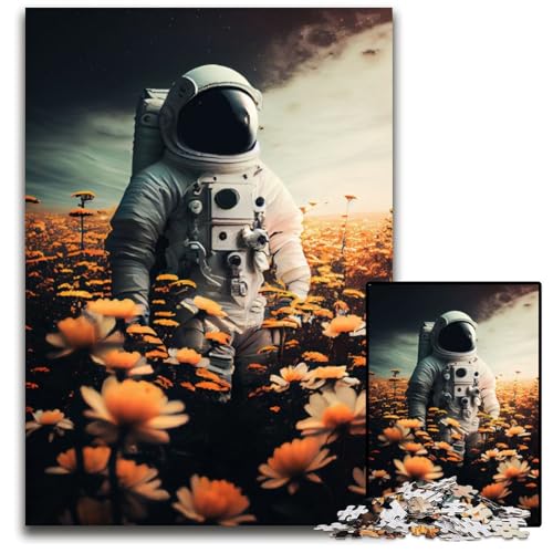 1000-teiliges Puzzle-Geschenk, Astronautenblume, anspruchsvolles Puzzle, Denkspiel für Teenager, 50x75cm 1000-teiliges Puzzle-Geschenk, Astronautenblume, anspruchsvolles Puzzle, Denkspiel für Teenager, 50x75cm von XHAXING