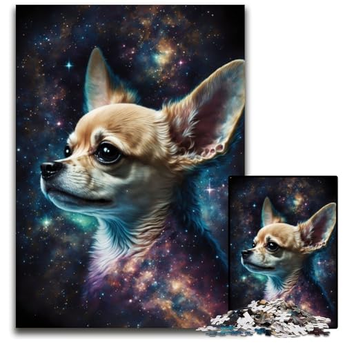 1000-teiliges Puzzle-Geschenk, Chihuahua-Hund, Holzpuzzle für Erwachsene, Familie und Freunde, geeignet für Kinder ab 14 Jahren, 50x75cm 1000-teiliges Puzzle-Geschenk, Chihuahua-Hund, Holzpuzzle für Erwachsene, Familie und Freunde, geeignet für Kinder ab 14 Jahren, 50x75cm von XHAXING