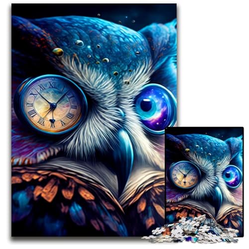 1000-teiliges Puzzle-Geschenk, Eule, Holzpuzzle für Erwachsene, Familie und Freunde, geeignet für Kinder ab 14 Jahren, 50x75cm 1000-teiliges Puzzle-Geschenk, Eule, Holzpuzzle für Erwachsene, Familie und Freunde, geeignet für Kinder ab 14 Jahren, 50x75cm von XHAXING