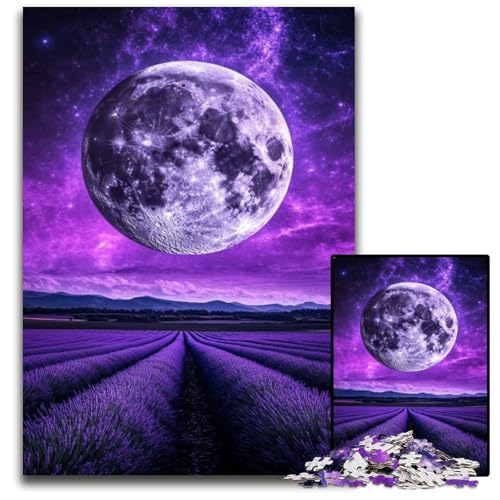 1000-teiliges Puzzle-Geschenk, Farbiger Mond, Holzpuzzle für Erwachsene, Familie und Freunde, geeignet für Kinder ab 14 Jahren, 50x75cm 1000-teiliges Puzzle-Geschenk, Farbiger Mond, Holzpuzzle für Erwachsene, Familie und Freunde, geeignet für Kinder ab 14 Jahren, 50x75cm von XHAXING