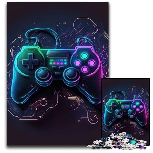 1000-teiliges Puzzle-Geschenk, Neon-Spiel, anspruchsvolles Puzzle, Denksportspiel für Teenager, 50x75cm von XHAXING