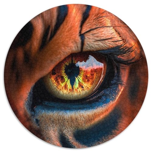 1000-teiliges Puzzle-Geschenk, Tiger, unmögliches Puzzle für Erwachsene, ideales Weihnachts- oder Geburtstagsgeschenk, Partyspiel-Spielzeug (Größe 67,5 x 67,5 cm) von XHAXING