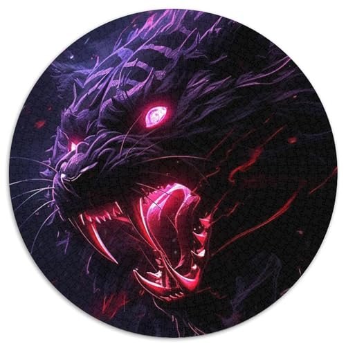1000-teiliges Puzzle-Geschenk, Tiger, unmögliches Puzzle für Erwachsene, ideales Weihnachts- oder Geburtstagsgeschenk, Partyspiel-Spielzeug (Größe 67,5 x 67,5 cm) von XHAXING