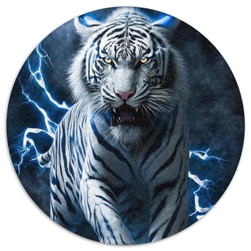 1000-teiliges Puzzle-Geschenk, Tiger, unmögliches Puzzle für Erwachsene, ideales Weihnachts- oder Geburtstagsgeschenk, Partyspiel-Spielzeug (Größe 67,5 x 67,5 cm) von XHAXING