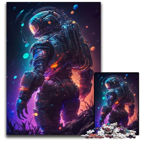 1000-teiliges Puzzle-Geschenk, farbenfrohes Astronauten-Puzzle, anspruchsvolles Denkspiel für Teenager, 26x38cm 1000-teiliges Puzzle-Geschenk, farbenfrohes Astronauten-Puzzle, anspruchsvolles Denkspiel für Teenager, 26x38cm von XHAXING