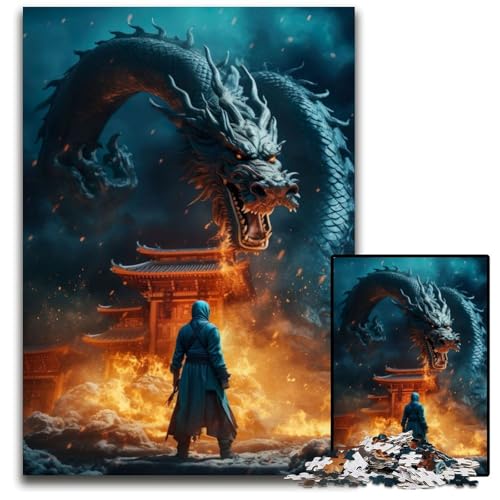 1000-teiliges Puzzle-Geschenk „Der Drachenlord“ aus Holz, Puzzle für Erwachsene, Familie und Freunde, geeignet für Kinder ab 14 Jahren, 50x75cm 1000-teiliges Puzzle-Geschenk „Der Drachenlord“ aus Holz, Puzzle für Erwachsene, Familie und Freunde, geeignet für Kinder ab 14 Jahren, 50x75cm von XHAXING