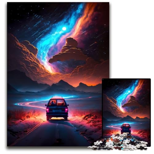 1000-teiliges Puzzle-Geschenk „Flucht aus der Stadt“, anspruchsvolles Rätsel-Spiel für Teenager, 26 x 38 cm 1000-teiliges Puzzle-Geschenk „Flucht aus der Stadt“, anspruchsvolles Rätsel-Spiel für Teenager, 26 x 38 cm von XHAXING