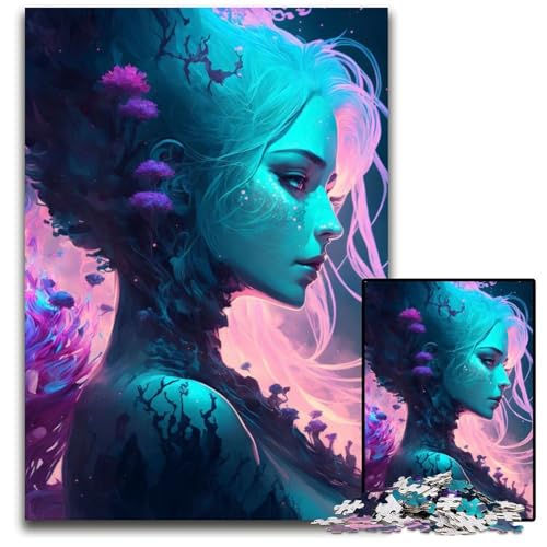 1000-teiliges Puzzle-Geschenk „Göttin der Nacht“, Holzpuzzle für Erwachsene, Familie und Freunde, geeignet für Kinder ab 14 Jahren, 50x75cm 1000-teiliges Puzzle-Geschenk „Göttin der Nacht“, Holzpuzzle für Erwachsene, Familie und Freunde, geeignet für Kinder ab 14 Jahren, 50x75cm von XHAXING