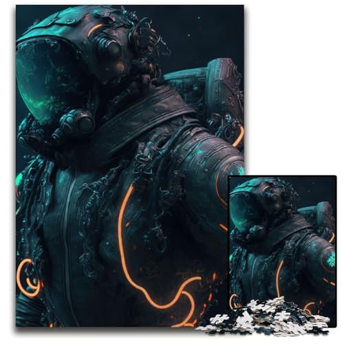 1000-teiliges Puzzle-Geschenk „Space is Wild Cat Galaxies“, anspruchsvolles Rätsel-Spiel für Teenager, 50x75cm von XHAXING