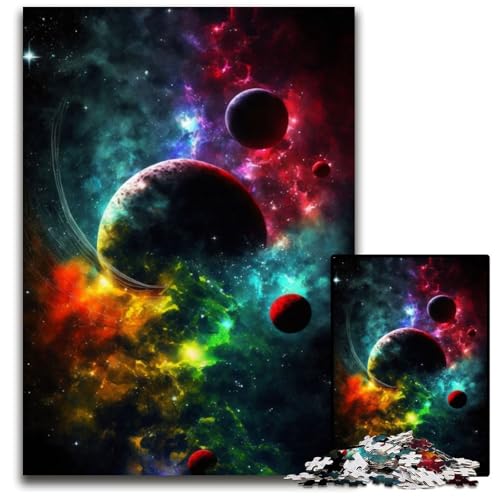 1000-teiliges Puzzle-Geschenk „Zusammenbruch der Planeten“ aus Pappe, Puzzle für Erwachsene, Familie und Freunde, geeignet für Kinder ab 14 Jahren, 26x38cm 1000-teiliges Puzzle-Geschenk „Zusammenbruch der Planeten“ aus Pappe, Puzzle für Erwachsene, Familie und Freunde, geeignet für Kinder ab 14 Jahren, 26x38cm von XHAXING