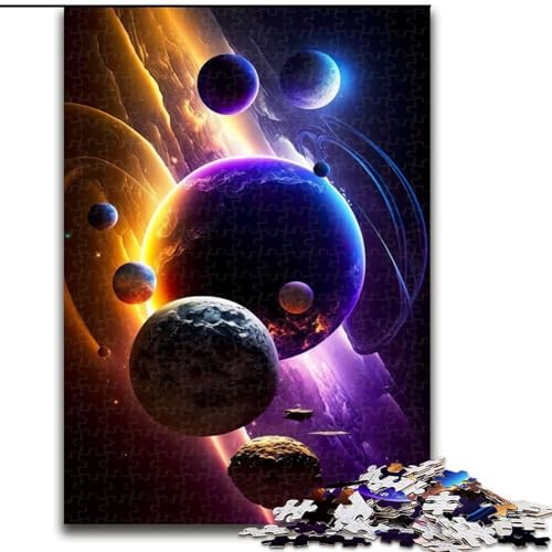 1000-teiliges Puzzle Himmlische Traumlandschaft. Aus Pappe, mit interaktivem Familienspiel, Kinder ab 14 Jahren. 1000 Teile(26x38cm) von XHAXING