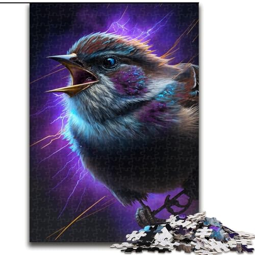 1000-teiliges Puzzle Lightning Sparrow aus Pappe, mit interaktivem Familienspiel, Kinder ab 14 Jahren, 1000 Teile(26x38cm) von XHAXING