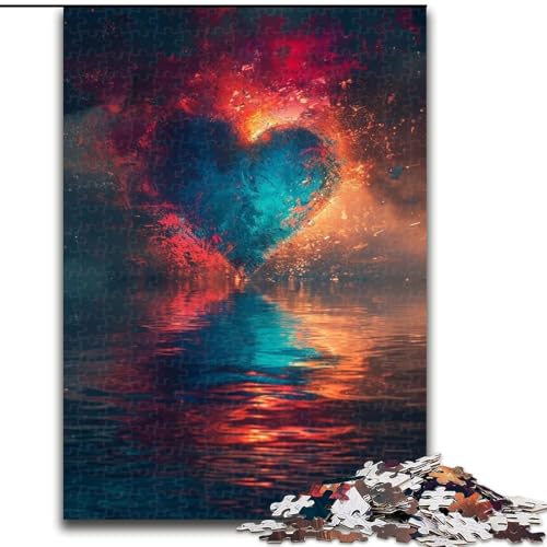 1000-teiliges Puzzle Love at Sea aus Pappe, entspannende Unterhaltung, Heimdekoration, 1000 Teile(26x38cm) von XHAXING