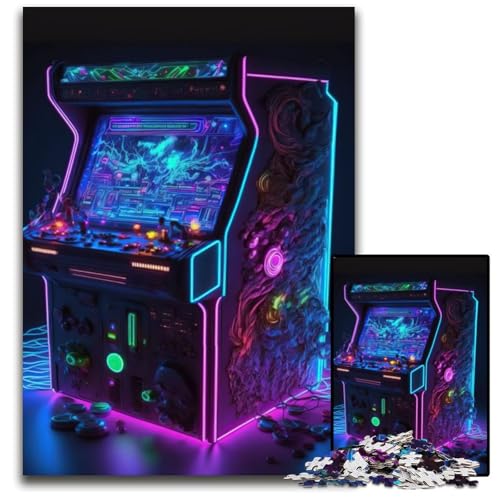 1000-teiliges Puzzle-Neonspiel für Erwachsene, Denkspiel, interaktives Familienspiel, geeignet für Kinder ab 14 Jahren, 50x75cm 1000-teiliges Puzzle-Neonspiel für Erwachsene, Denkspiel, interaktives Familienspiel, geeignet für Kinder ab 14 Jahren, 50x75cm von XHAXING