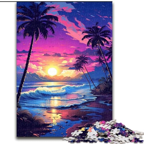 1000-teiliges Puzzle Schöne Strände, Landschaftspuzzle aus Pappe, Geburtstage, Weihnachten, Halloween, Thanksgiving, Ostern, 1000 Teile(26x38cm) von XHAXING