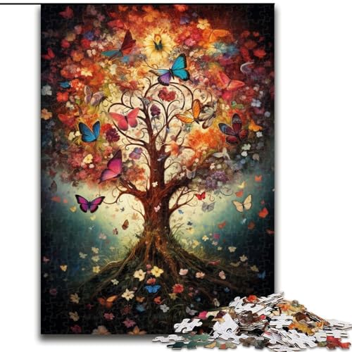 1000-teiliges Puzzle für Erwachsene, Baum des Lebens-Puzzle aus Holz, anspruchsvolles Denkspiel für Teenager, unterhaltsames interaktives Spiel für die ganze Familie, 1000 Teile(50x75cm) von XHAXING
