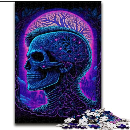 1000-teiliges Puzzle für Erwachsene, Brainscan-Puzzle aus Pappe, hochschwieriges Denkspiel für Teenager, 1000 Teile(26x38cm) von XHAXING