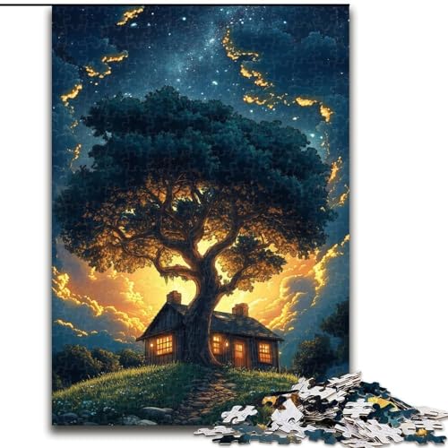 1000-teiliges Puzzle für Erwachsene, Bunte Wolken, aus Pappe, entspannende Unterhaltung, Heimdekoration, 1000 Teile(26x38cm) von XHAXING