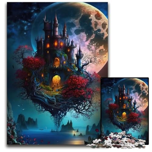 1000-teiliges Puzzle für Erwachsene, Burg-Puzzles für Erwachsene für Teenager und Familienspaß – DIY-Denkspiel als Geschenk, 26x38cm 1000-teiliges Puzzle für Erwachsene, Burg-Puzzles für Erwachsene für Teenager und Familienspaß – DIY-Denkspiel als Geschenk, 26x38cm von XHAXING