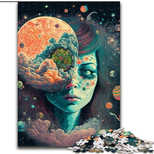1000-teiliges Puzzle für Erwachsene, Cosmic High Puzzle aus Pappe, hochschwieriges Denkspiel für Teenager, 1000 Teile(26x38cm) von XHAXING