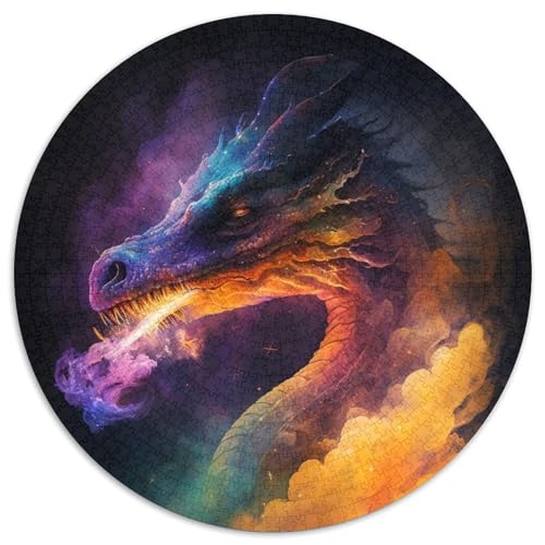 1000-teiliges Puzzle für Erwachsene, Drachennebel, 1000-teiliges Puzzle, anspruchsvolles Denkspiel für Teenager, Spaß für den Spieleabend mit der Familie (67,5 x 67,5 cm) von XHAXING