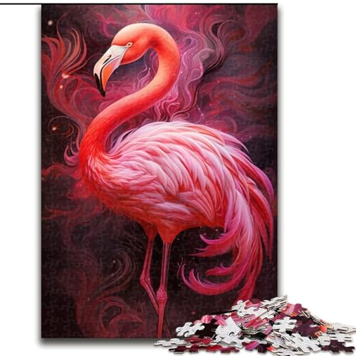 1000-teiliges Puzzle für Erwachsene, Flamingo-Puzzle aus Pappe, anspruchsvolles Denkspiel für Teenager, unterhaltsames interaktives Spiel für die ganze Familie, 1000 Teile(26x38cm) von XHAXING