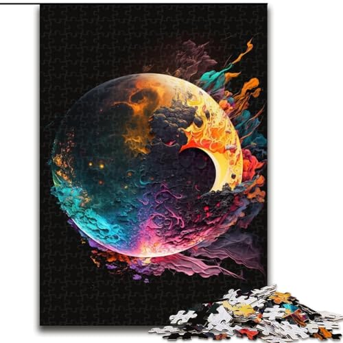 1000-teiliges Puzzle für Erwachsene, Galaxie-Planeten-Puzzle aus Pappe, pädagogische Aktivität zur Verbesserung kognitiver Fähigkeiten, 1000 Teile(26x38cm) von XHAXING