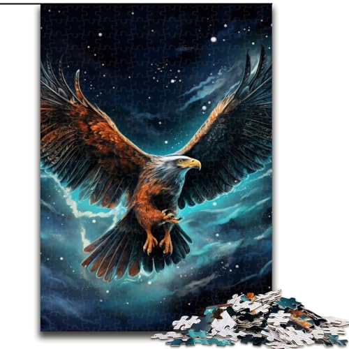 1000-teiliges Puzzle für Erwachsene, Galaxien, Adler, Puzzle aus Holz, interaktives Familienspiel, Denksportgeschenk, Lernspielzeug, 1000 Teile(50x75cm) von XHAXING
