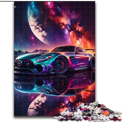 1000-teiliges Puzzle für Erwachsene, Galaxy-Sportwagen-Puzzle aus Holz, Denkspiel, interaktives Familienspiel, geeignet für Kinder ab 14 Jahren, 1000 Teile(50x75cm) von XHAXING