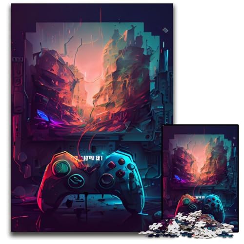 1000-teiliges Puzzle für Erwachsene, Gamepad-Puzzles für Erwachsene, für Teenager und Familienspaß – DIY-Denkspiel als Geschenk, 26x38cm 1000-teiliges Puzzle für Erwachsene, Gamepad-Puzzles für Erwachsene, für Teenager und Familienspaß – DIY-Denkspiel als Geschenk, 26x38cm von XHAXING