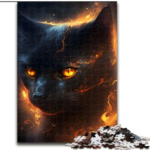 1000-teiliges Puzzle für Erwachsene, Katzen-Puzzle aus Holz, Denkspiel, interaktives Familienspiel, geeignet für Kinder ab 14 Jahren, 1000 Stück(50x75cm) von XHAXING