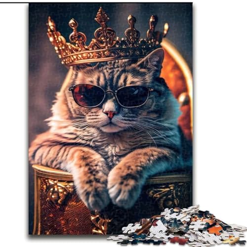 1000-teiliges Puzzle für Erwachsene, Katzen-Puzzle aus Pappe, Denkspiel, interaktives Familienspiel, geeignet für Kinder ab 14 Jahren, 1000 Teile(26x38cm) von XHAXING