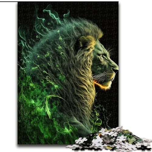 1000-teiliges Puzzle für Erwachsene, Kunst, Bunte Löwen, Puzzle aus Pappe, anspruchsvolles Denkspiel für Teenager, unterhaltsames interaktives Spiel für die ganze Familie, 1000 Teile(26x38cm) von XHAXING