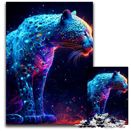 1000-teiliges Puzzle für Erwachsene, Leoparden-Puzzles für Erwachsene, für Teenager und Familienspaß – DIY-Denkspiel, Geschenk, 26x38cm 1000-teiliges Puzzle für Erwachsene, Leoparden-Puzzles für Erwachsene, für Teenager und Familienspaß – DIY-Denkspiel, Geschenk, 26x38cm von XHAXING