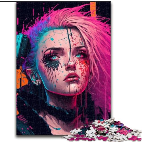 1000-teiliges Puzzle für Erwachsene, Mechanisches Mädchen-Puzzle aus Pappe, schwieriges Denkspiel für Teenager, 1000 Teile(26x38cm) von XHAXING