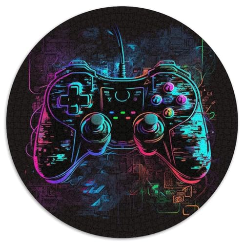 1000-teiliges Puzzle für Erwachsene, Neon-Spiel, 1000-teiliges Puzzle, anspruchsvolles Denkspiel für Teenager, perfekt als Heimdekoration oder Geschenk (Größe 67,5 x 67,5 cm) von XHAXING