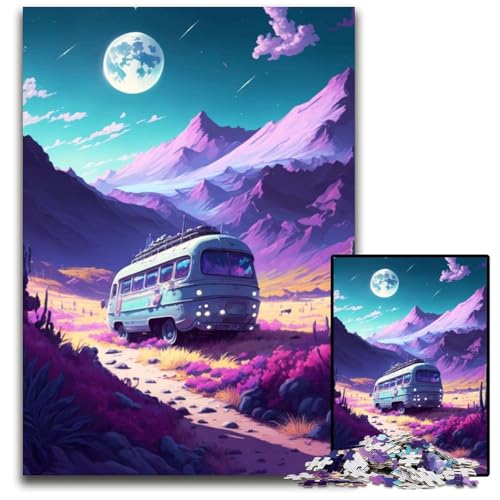 1000-teiliges Puzzle für Erwachsene, Schulbus-Puzzles für Erwachsene, für Teenager und Familienspaß – DIY-Denkspiel, Geschenk, 26x38cm 1000-teiliges Puzzle für Erwachsene, Schulbus-Puzzles für Erwachsene, für Teenager und Familienspaß – DIY-Denkspiel, Geschenk, 26x38cm von XHAXING