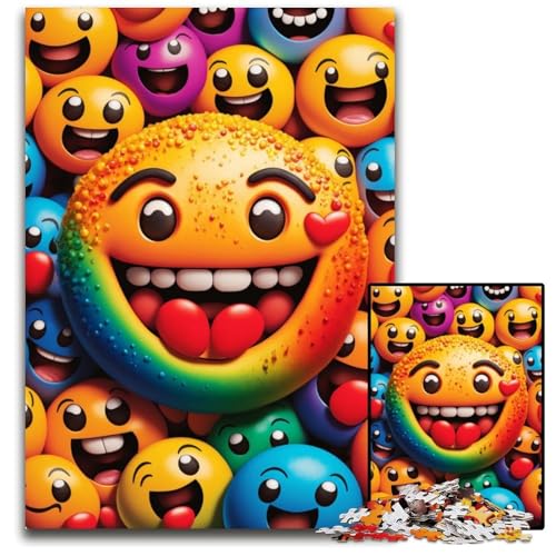 1000-teiliges Puzzle für Erwachsene, Smiley-Puzzles für Erwachsene, für Teenager und Familienspaß – DIY-Denkspiel, Geschenk, 50x75cm 1000-teiliges Puzzle für Erwachsene, Smiley-Puzzles für Erwachsene, für Teenager und Familienspaß – DIY-Denkspiel, Geschenk, 50x75cm von XHAXING