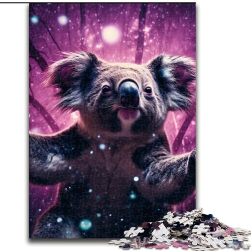 1000-teiliges Puzzle für Erwachsene, Tier-Koala-Puzzle aus Holz, Denkspiel, interaktives Familienspiel, geeignet für Kinder ab 14 Jahren, 1000 Teile(50x75cm) von XHAXING