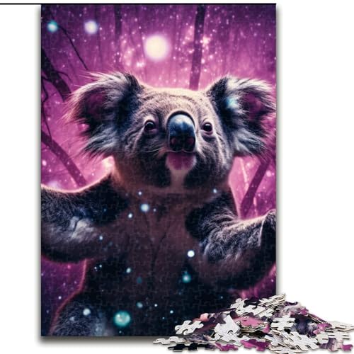 1000-teiliges Puzzle für Erwachsene, Tier-Koala-Puzzle aus Pappe, ideales Weihnachts- oder Geburtstagsgeschenk, Partyspiel-Spielzeug, 1000 Teile(26x38cm) von XHAXING